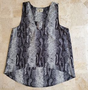 Show Me Your MuMu Snakeskin Sleeveless Top